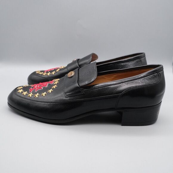 Gucci Men's GG LA Patch High Loomis Leather Loafers Men's Size 12 535298 - Picture 16 of 16